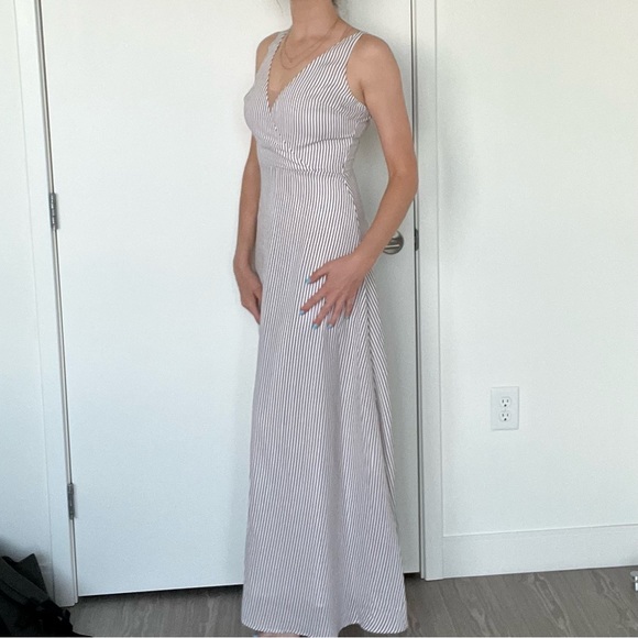 Line + Dot Striped Summer Dress - Picture 1 of 8